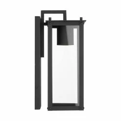 Wholesale 🤩 Capital Lighting Hunt 7W 1-Light GU10 Integrated LED Outdoor Wall Sconce in Black 👏 -Capital Lighting Sales Query 913