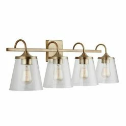 Brand new π Capital Lighting Jayne 100W 4-Light Medium Vanity Fixture in Aged Brass β