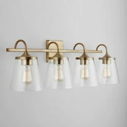 Brand new 😍 Capital Lighting Jayne 100W 4-Light Medium Vanity Fixture in Aged Brass ⭐ -Capital Lighting Sales Query 921