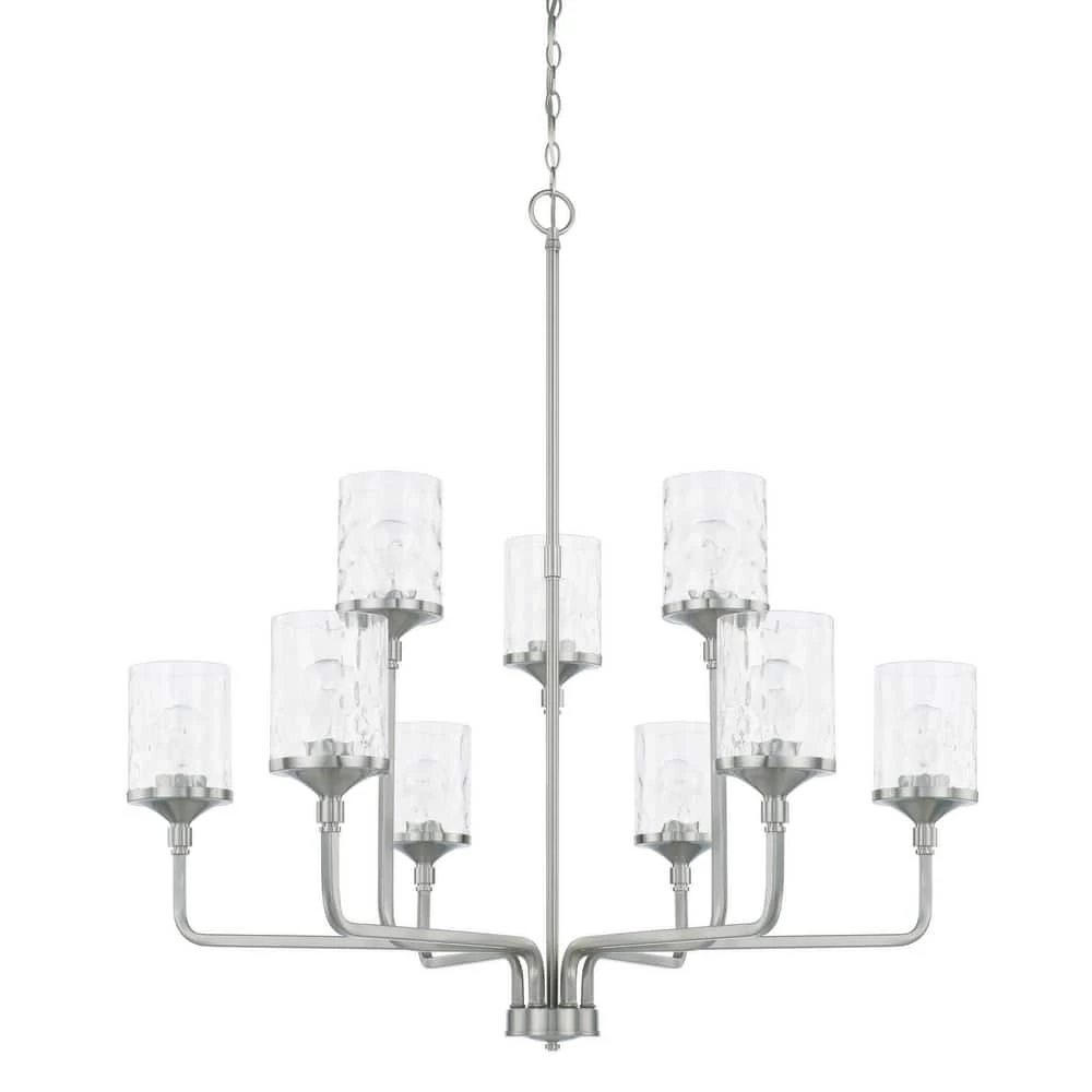 Promo β Capital Lighting Colton 100W 9-Light Medium E-26 Incandescent Chandelier in Brushed Nickel π€© 1 Promo β Capital Lighting Colton 100W 9-Light Medium E-26 Incandescent Chandelier in Brushed Nickel π€©