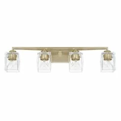 Budget 🎉 Capital Lighting Karina 100W 4-Light Medium E-26 Incandescent Vanity Fixture in Winter Gold 🎁