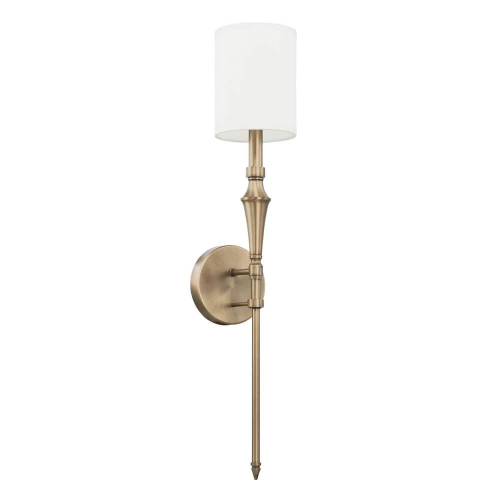 Cheap π Capital Lighting Capital Sconces 60W 1-Light Candelabra E-12 Incandescent Wall Sconce in Aged Brass β€οΈ 1 Cheap π Capital Lighting Capital Sconces 60W 1-Light Candelabra E-12 Incandescent Wall Sconce in Aged Brass β€οΈ