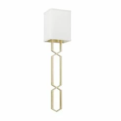 Hot Sale ⭐ Capital Lighting Capital Sconces 60W 1-Light Candelabra E-12 Incandescent Wall Sconce in Winter Gold ⭐