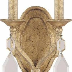 Wholesale 🎁 Capital Lighting Blakely 60W 2-Light Wall Sconce in Antique Gold 😀