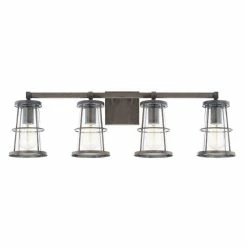 Outlet ❤️ Capital Lighting Beaufort 100W 4-Light Medium E-26 Incandescent Vanity Fixture in Nordic Grey 😀