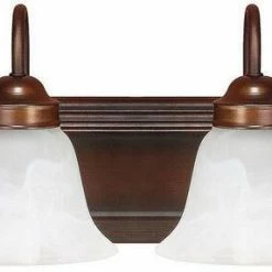 Best deal 🔔 Capital Lighting Vanity 7-3/4 in. 100W 4-Light Vanity Fixture in Burnished Bronze with White Faux Alabaster Glass Shade 🔥